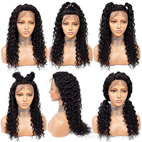 Lace Front Human Hair Wigs for Black Women 13*4 Deep Wave India Human Hair Wigs With Baby Hair Pre Plucked Natural Hairline